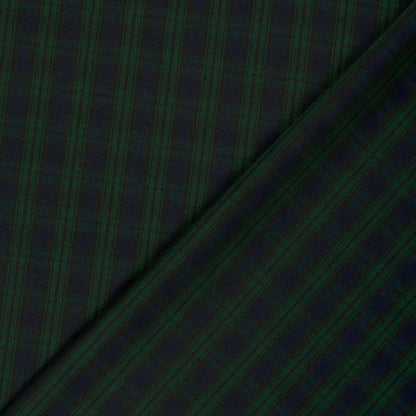 Gabardine Schottenkaro Dunkelgrün – Struktur