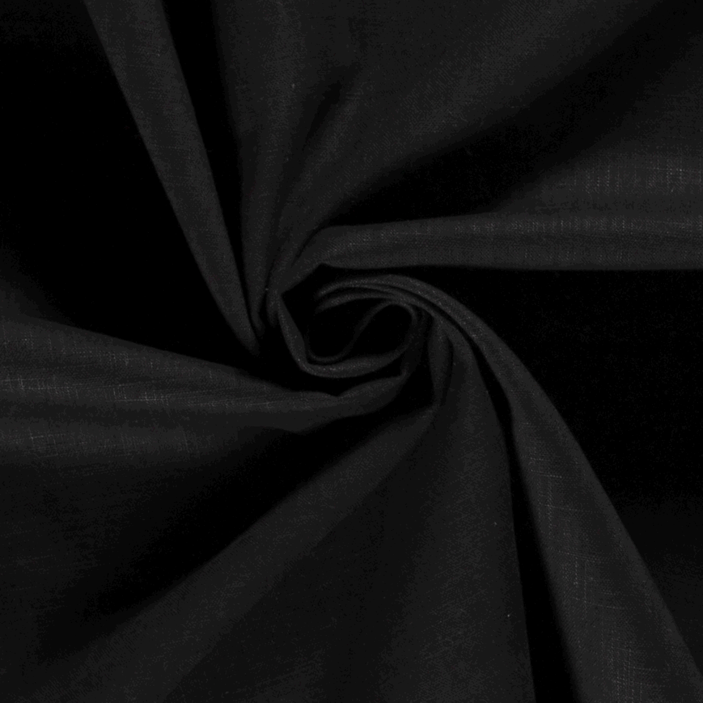 Leinen Baumwolle Stoff Schwarz