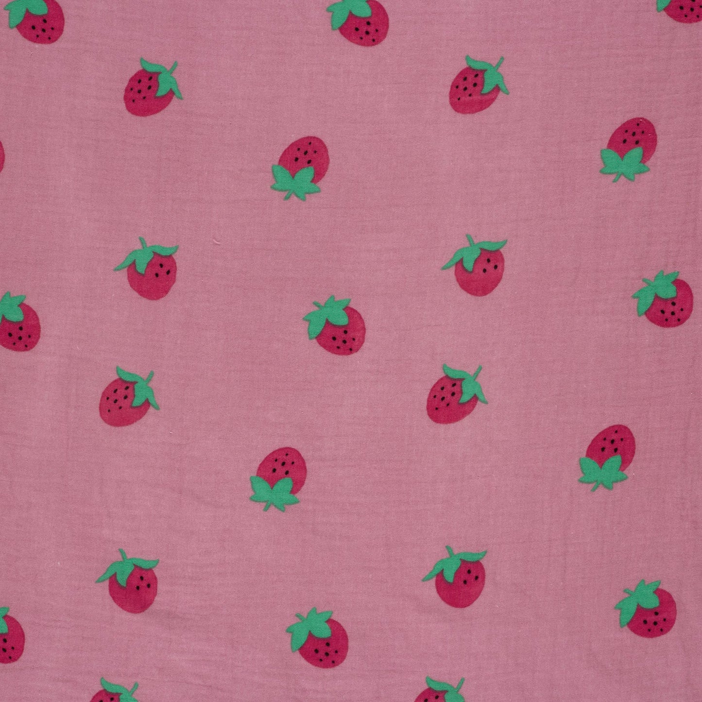 Musselin Erdbeeren Rosa – Detail
