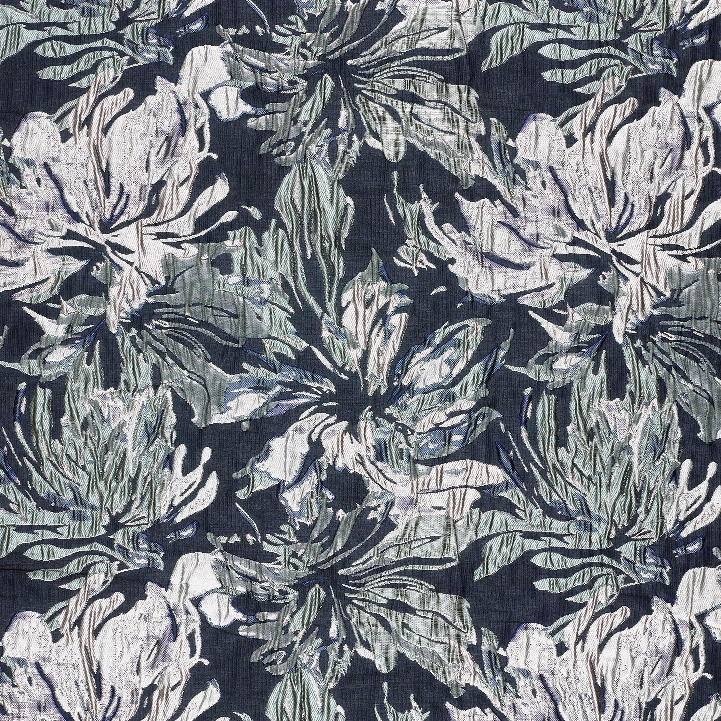 Jacquard Blumen Schwarz – Detail