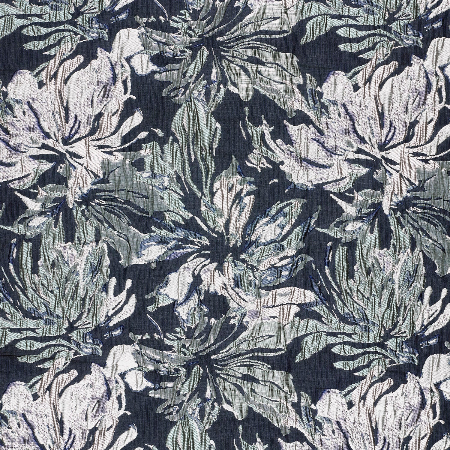 Jacquard Blumen Schwarz – Detail