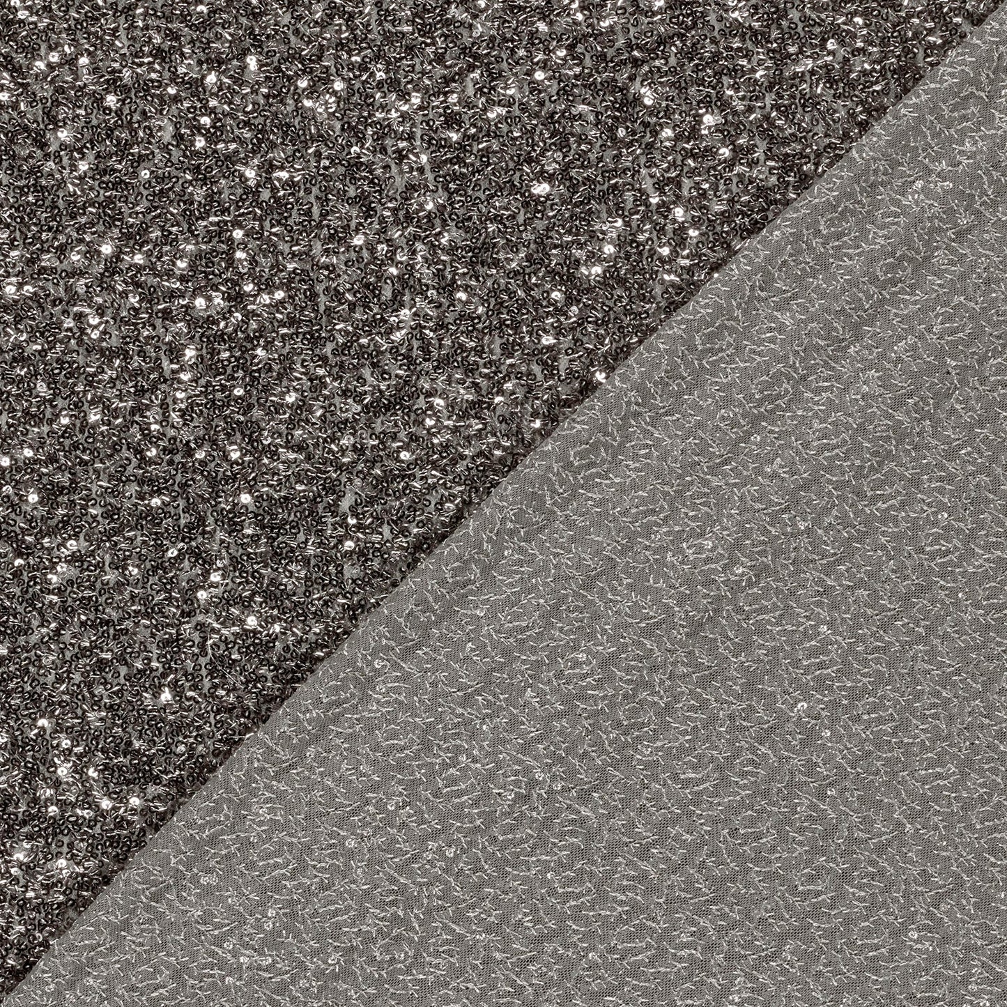 Paillettenstoff Mesh Grau – Struktur