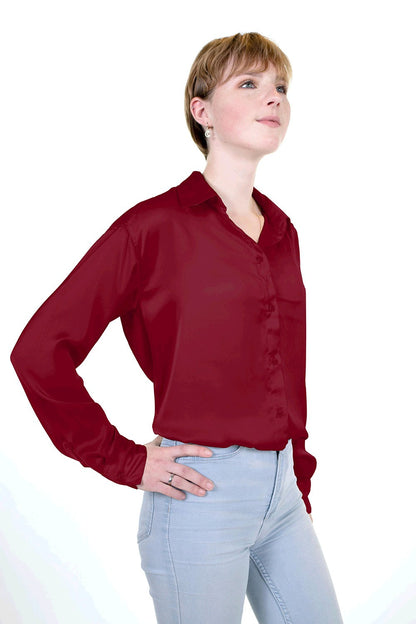 Satin Stoff Bordeauxrot – Rolle