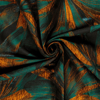 Jacquard Blumen Petrol – Fall