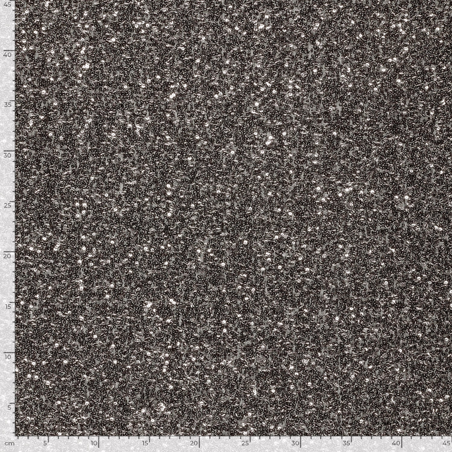 Paillettenstoff Mesh Grau – Rolle