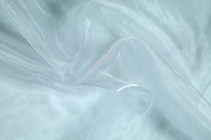 Weißer Organza Stoff transparent glänzend 140cm breit